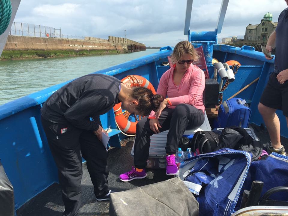 Nicky and Julie Isbill on the way to the English Channel - 2015
