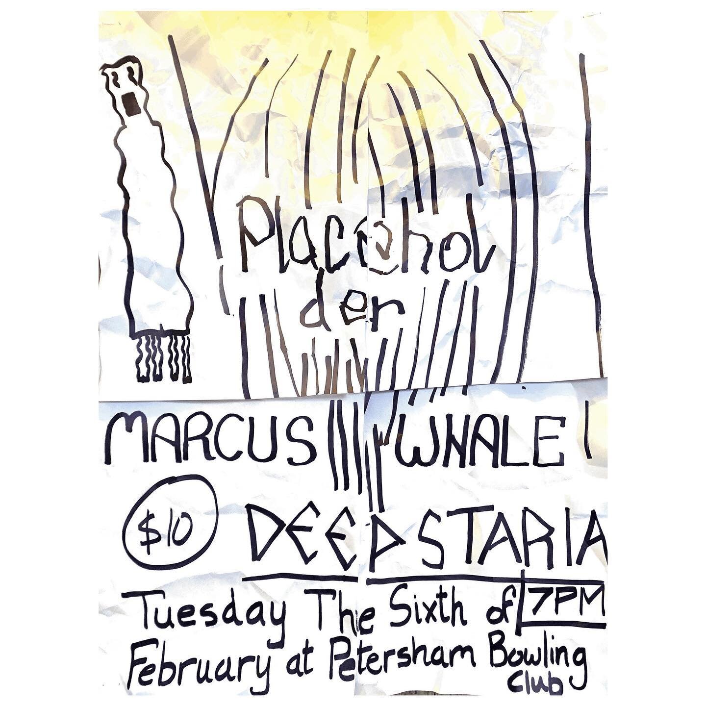 TONIGHT - VENUE CHANGE! Venue has been swapped to Tempe Jets. Same time, same lineup, new venue. 7pm. Holbeach Ave, Tempe. See you there &hearts;️ @fedda1 @sho_ta_matsu_mura @l_e_quinn_ @marcuswhaleinlandsea