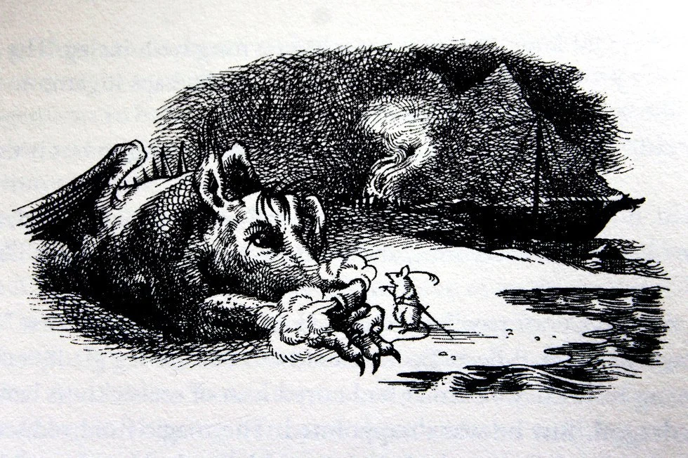 Trauma-and-recovery-psychotherapy-for-trauma-in-melbourne-The-voyage-of-the-dawn-treader-eustace-scrubb's-transformation-from-boy-to-dragon-back-to-boy-dragon-eustace-with-reepicheep