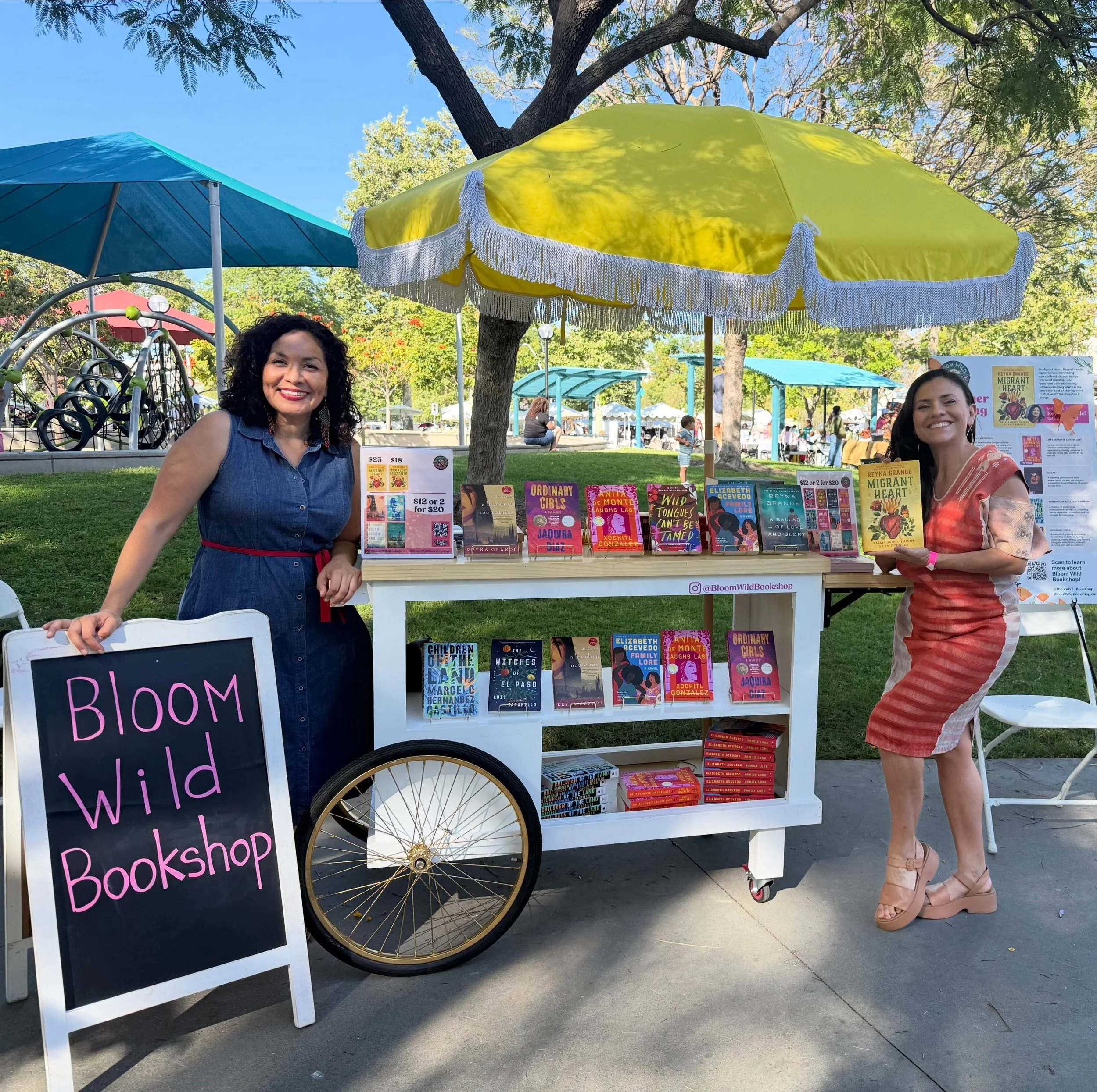 Congrats to @bloomwildbookshop on 1 year of bringing books to communities across LA!
.
Great to support Latina writers like @writerreynagrande at @latinafest