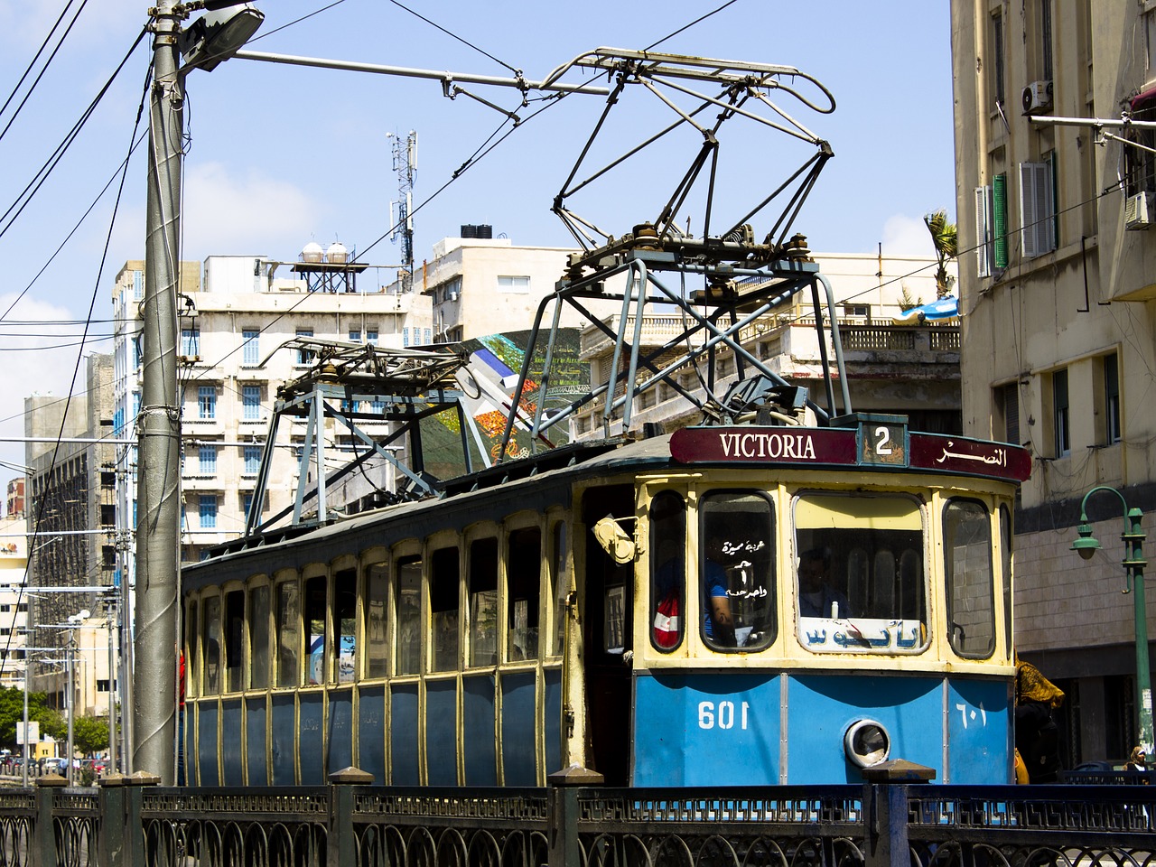 Old Tram Alexandria Egypt