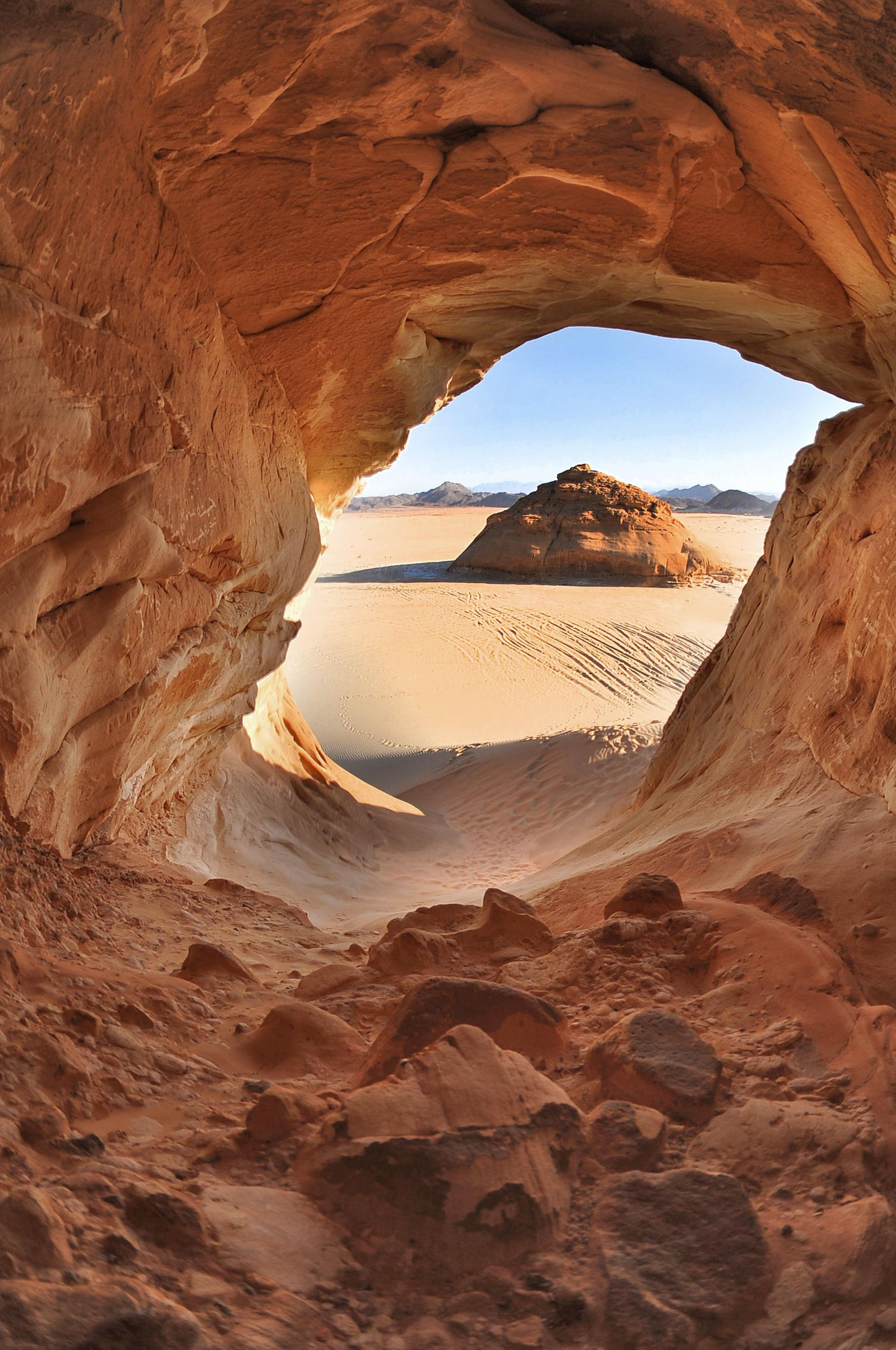 Natural Arch Sinai Desert Egypt