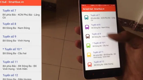 Giao diện màn hình ứng dụng.