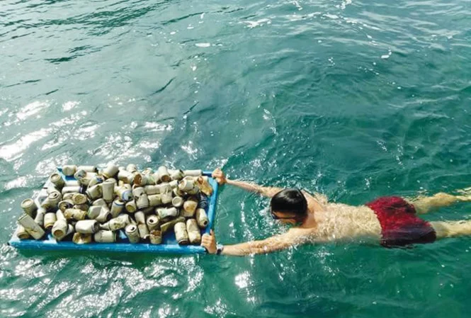 Thanh niên nhặt rác 'lịch sự nhất Sơn Trà'
