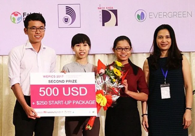 Dự án giành giải Nhì tại cuộc thi WEPICS 2017. Ảnh NVCC.