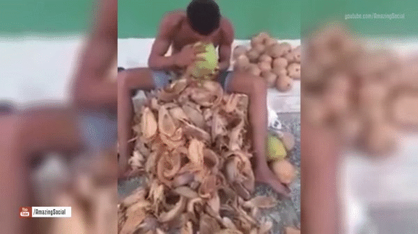 Máy móc làm gì khi đã có 1 hàm răng chắc khỏe cơ chứ.