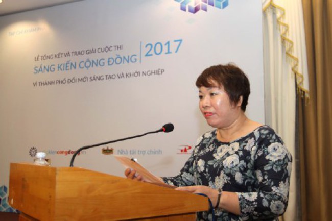  Bà Lương Thị Bích Ngọc - Tổng biên tập Tạp chí Khám phá, Trưởng ban Tổ chức cuộc thi. 