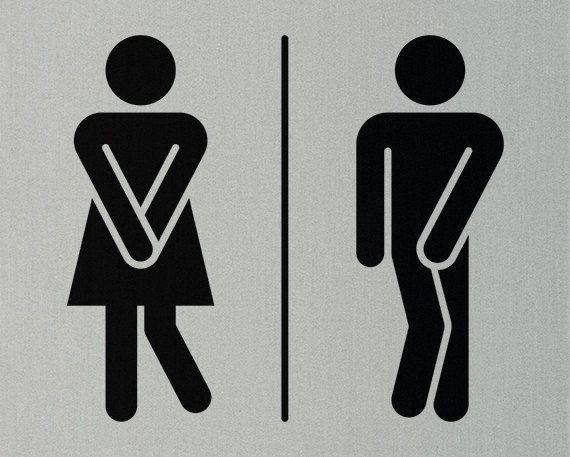  Tấm biển toilet ‘ý nhị’ của một hãng sản xuất biển hiệu ở Mỹ. Hãng này cho biết họ bán được khá nhiều biển toilet loại này. 