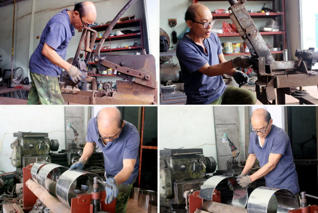 Lão nông lớp 5 tự mày mò, chế tạo máy vò chè bán khắp cả nước