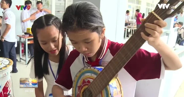 MS-017: Học sinh cấp 2 sáng tạo nhạc cụ làm bằng... phế liệu
