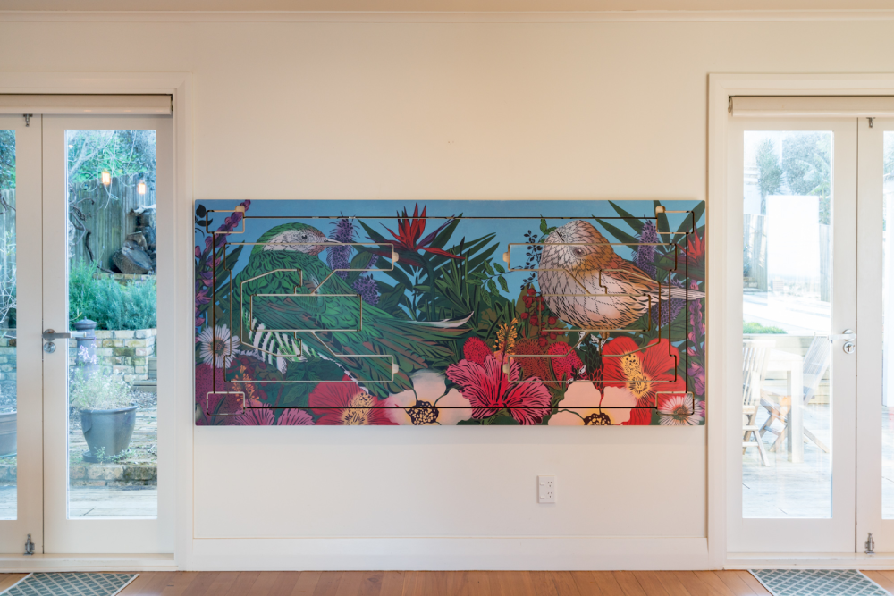 Bộ bàn ăn có thể gấp gọn trên tường