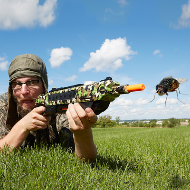 Súng muối bắn… ruồi 