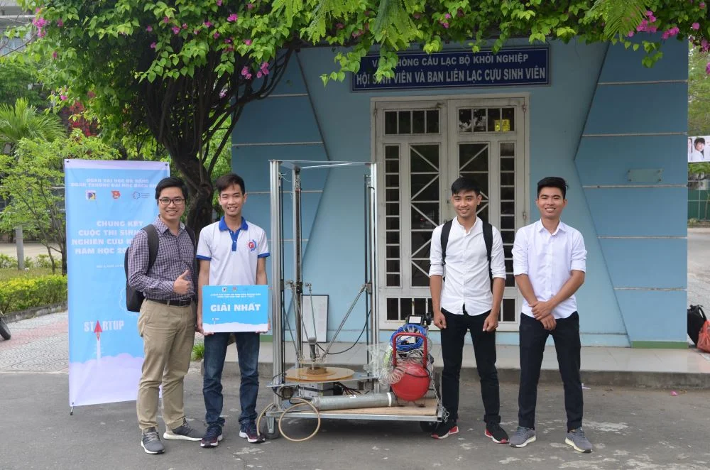 Sản phẩm được trao giải nhất cuộc thi Sinh viên nghiên cứu khoa học tại Đà Nẵng.