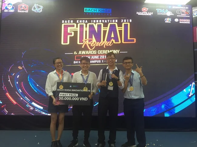 Dự án này đã xuất sắc đoạt giải Nhất cuộc thi BK Innovation năm 2019. Ảnh: NVCC.