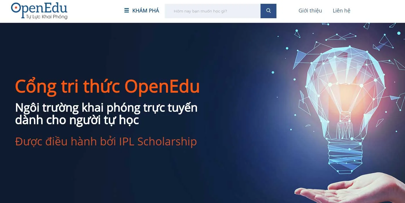 Cổng tri thức khai phóng trực tuyến dành cho người tự học đầu tiên tại Việt Nam