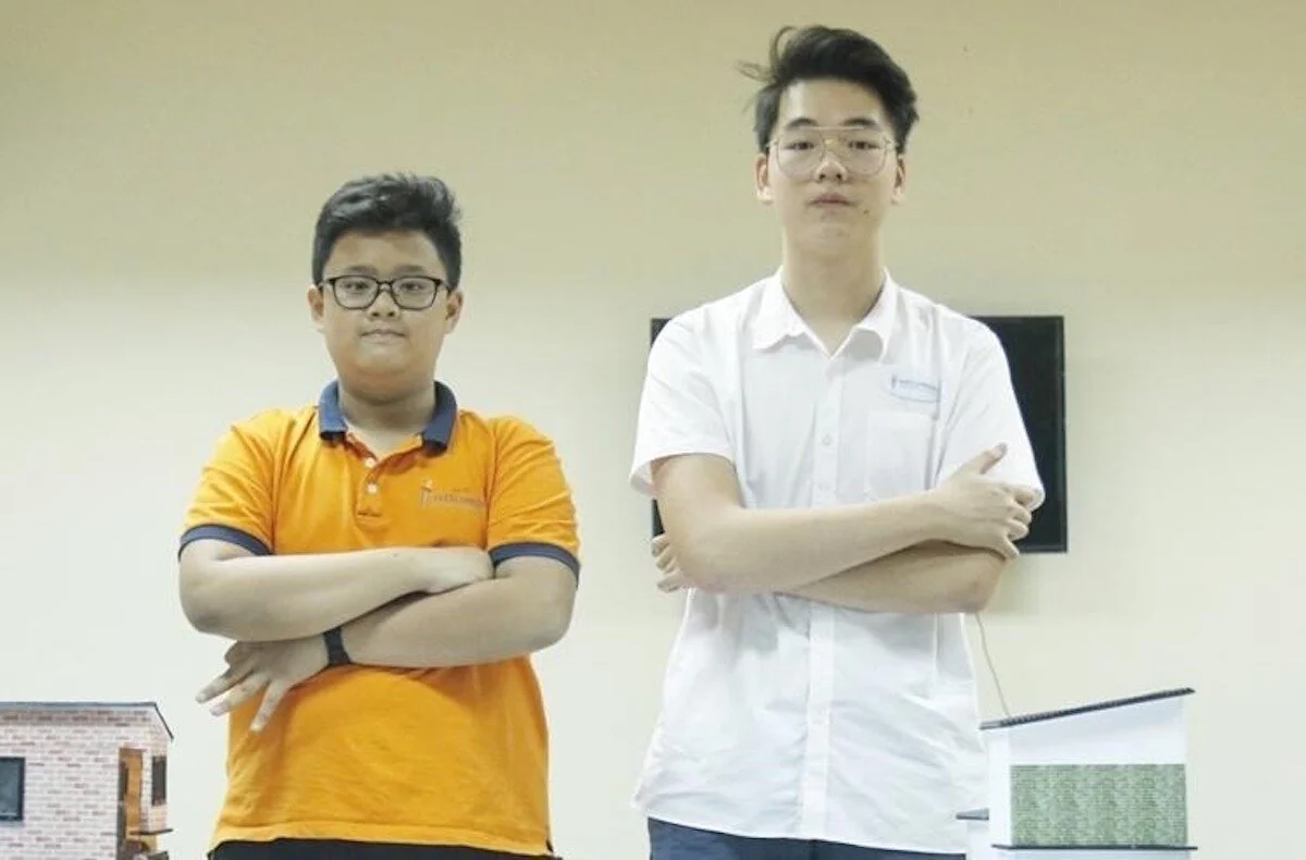 Học sinh THCS chế tạo hệ thống quản lý rác thông minh