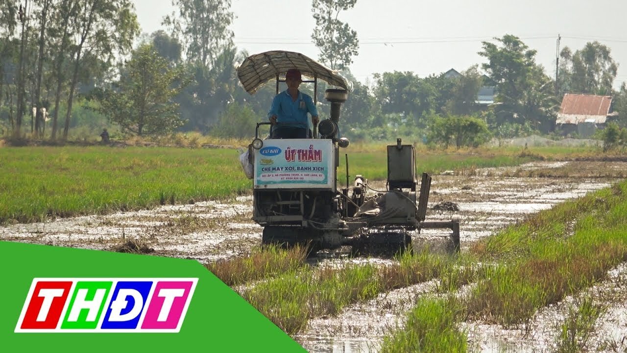 Đồng Tháp: Nông dân chế tạo máy xới bánh xích