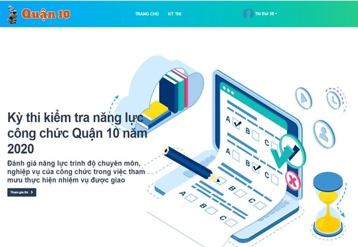 Tổ chức kỳ thi kiểm tra năng lực công chức Quận 10