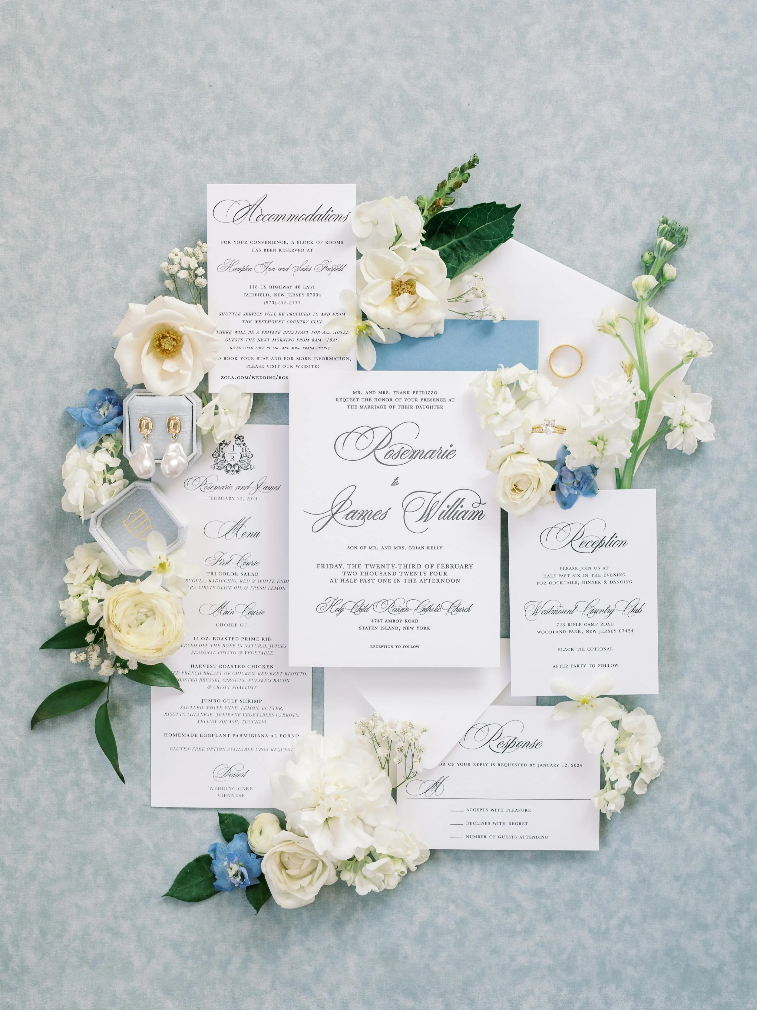 Your invitation sets the tone for your entire wedding day &mdash; offering guests their very first glimpse into the celebration to come. And for Rosemarie and James, that first impression was timeless romance, elegance, and thoughtful detail from the
