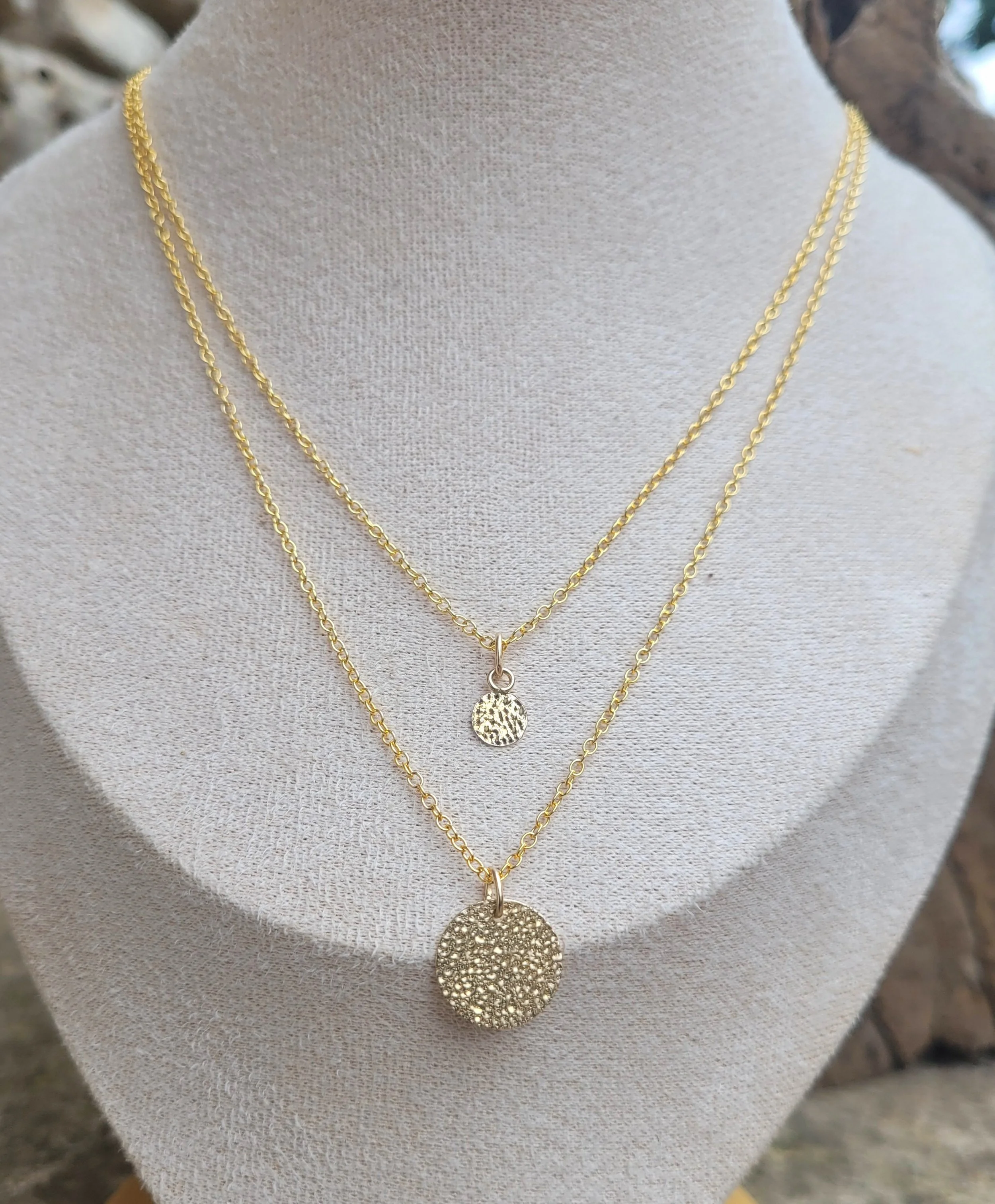 goldbubblehammeredlayerednecklace.jpg