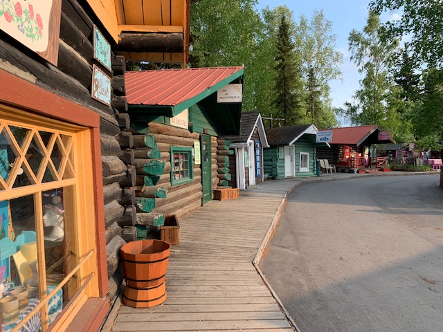 These cabins were moved here from their original Fairbanks locations