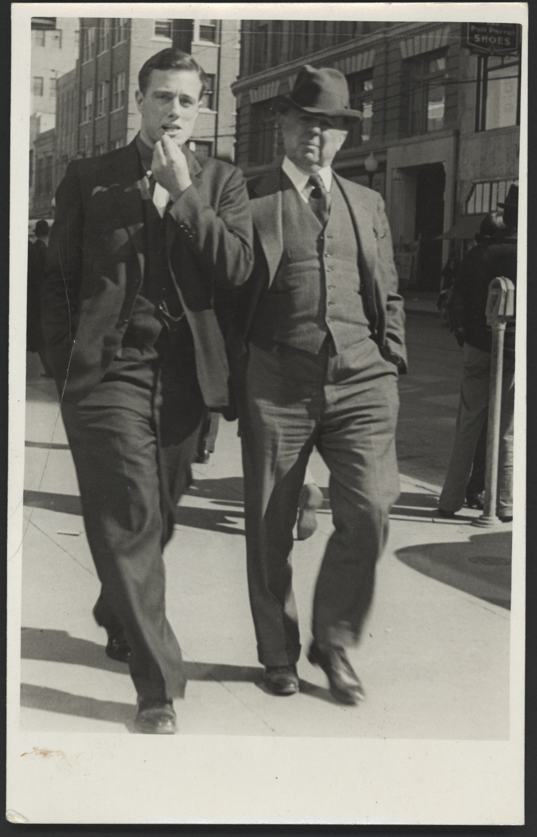 Johns Jr. and Sr. in Manhattan, 1932