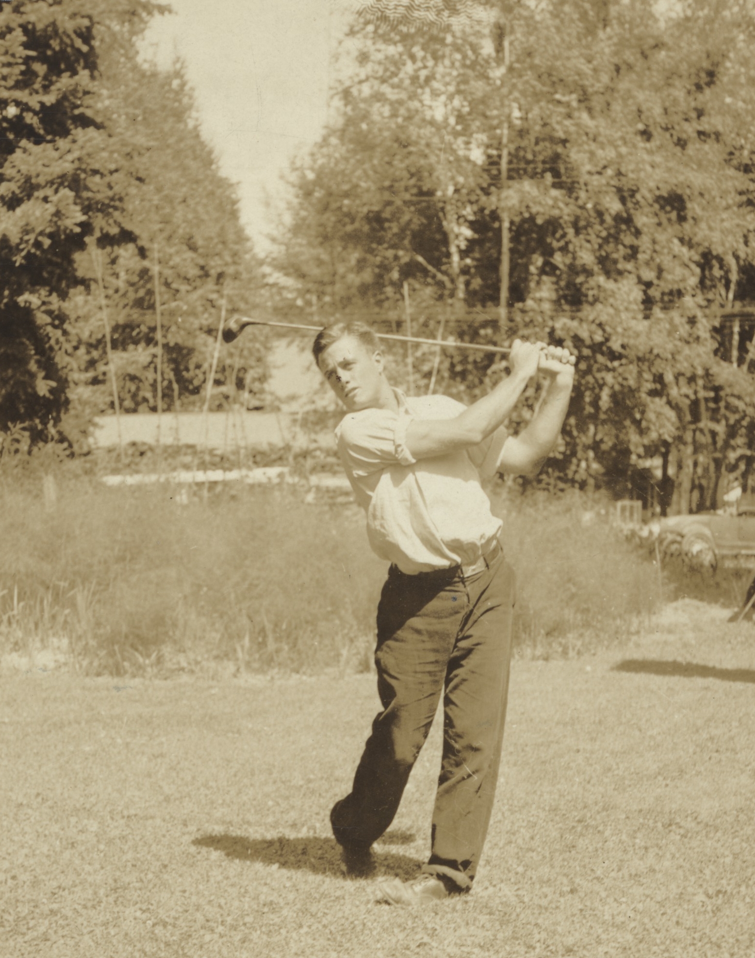John on the links at the Clarksville (Texas) Country Club