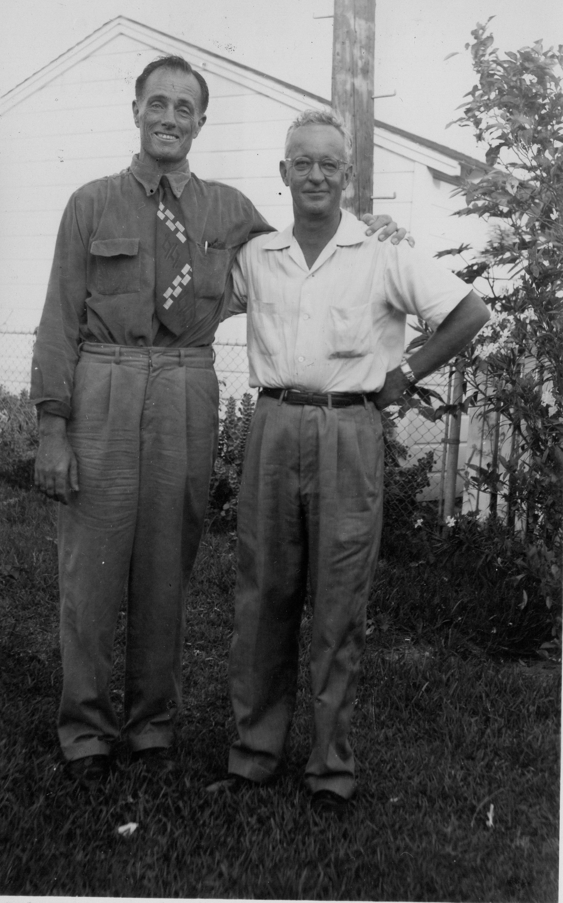 John with Jimmy Noe, Corpus Christi, Texas in the late '40s.