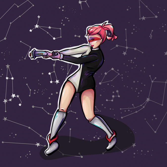 Penelope Space Cadet Pin-Up
