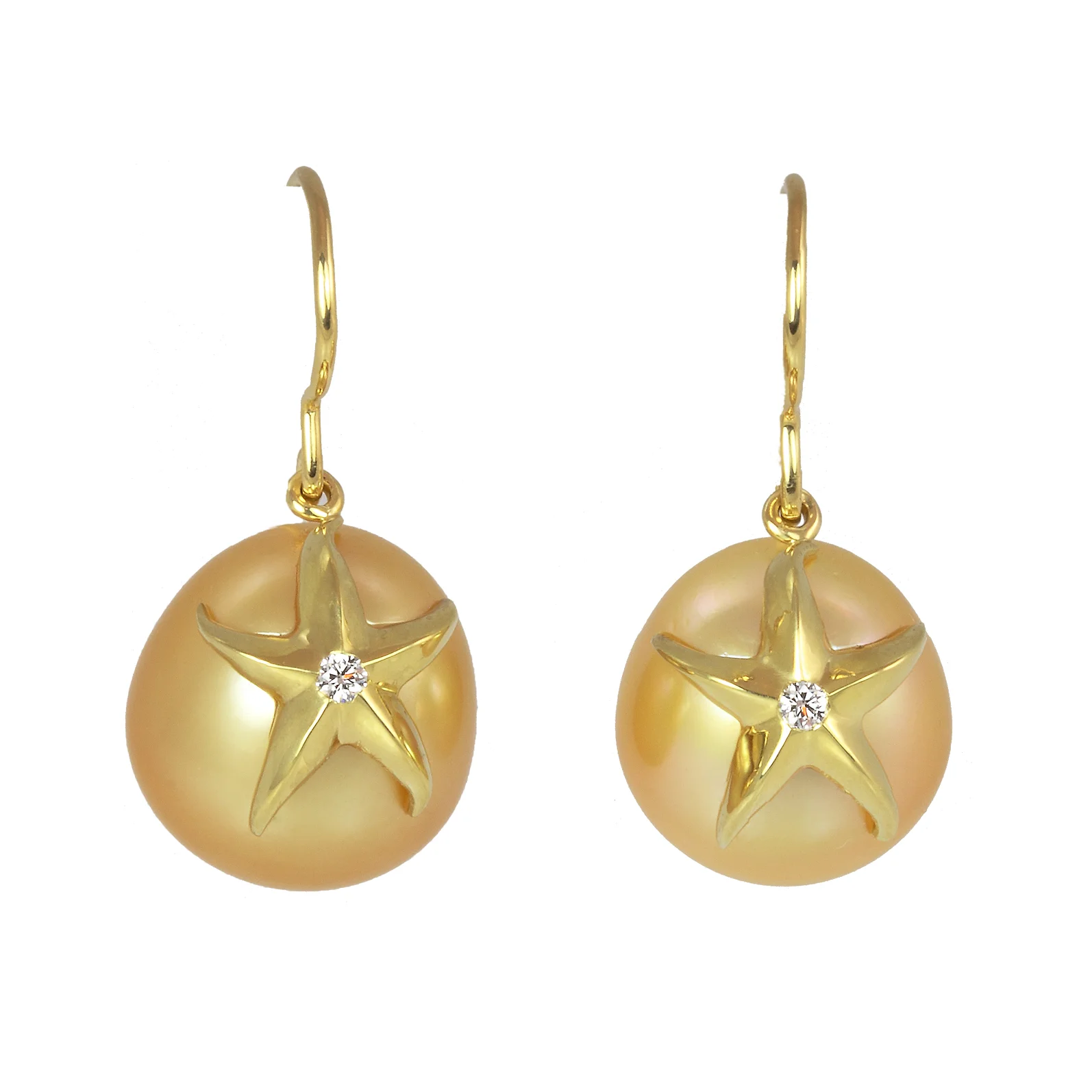 Golden Starfish Earrings