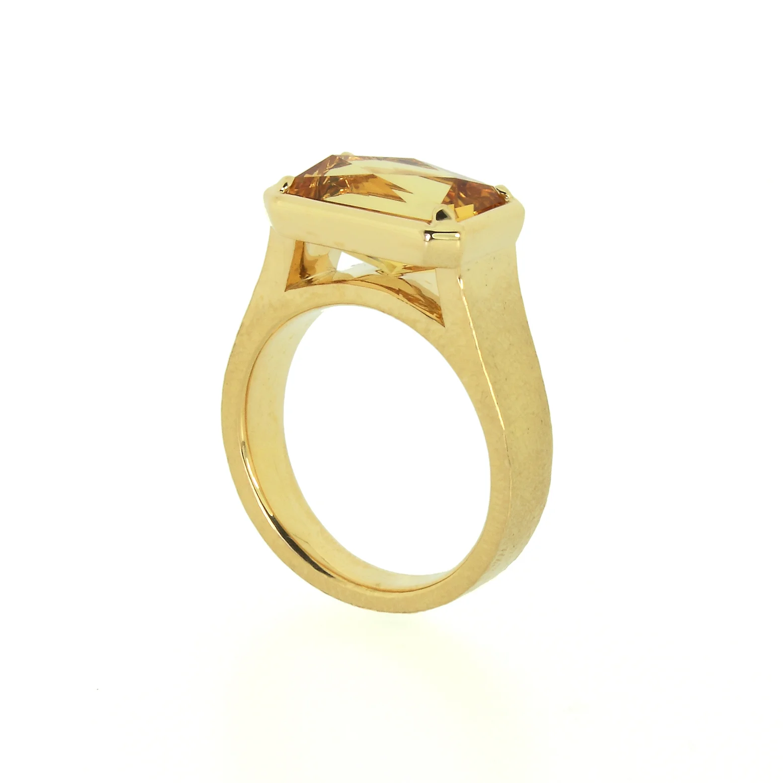 Cushion Imperial Topaz Ring