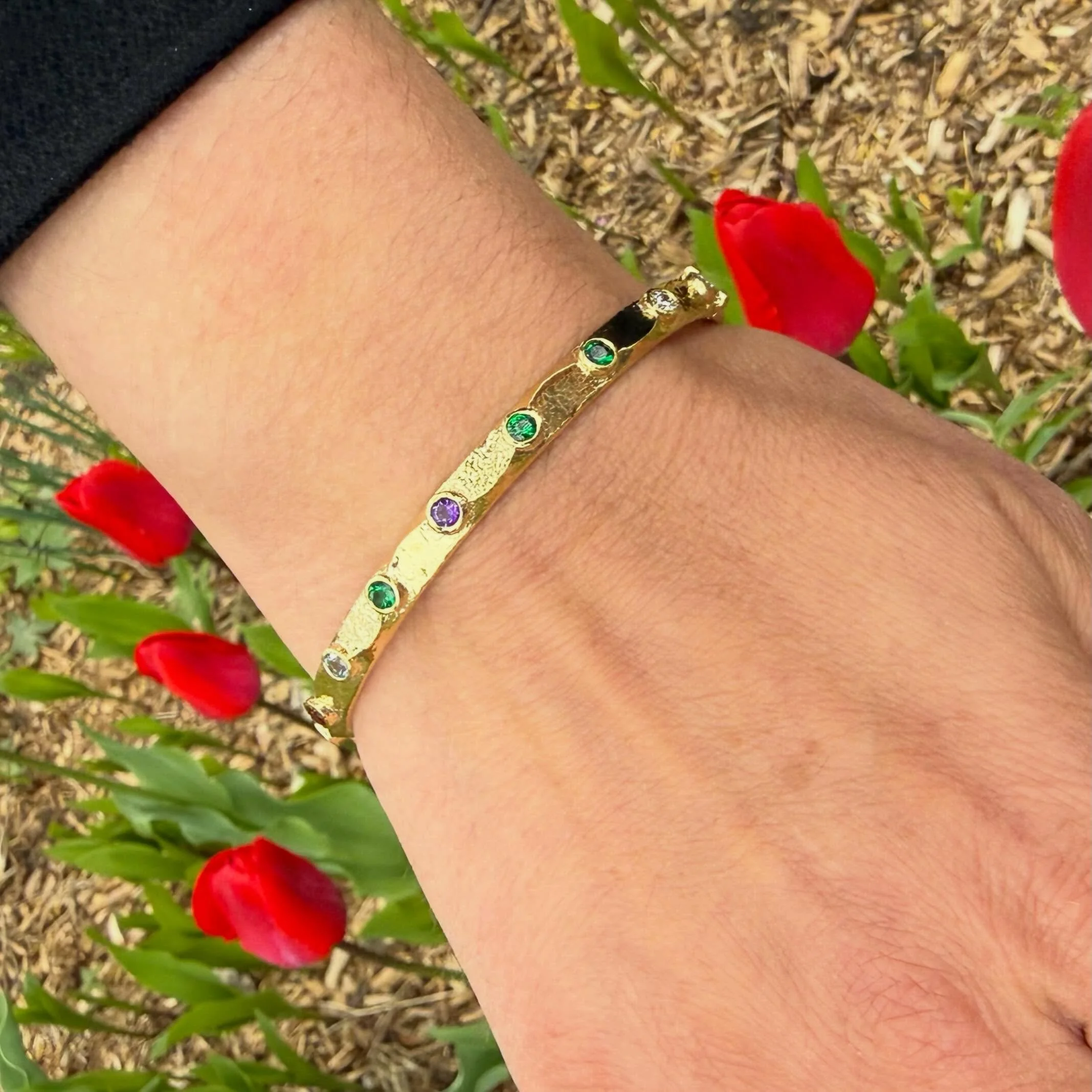 When jewelry tells a story&hellip; This family bracelet represents three generations in birthstones.