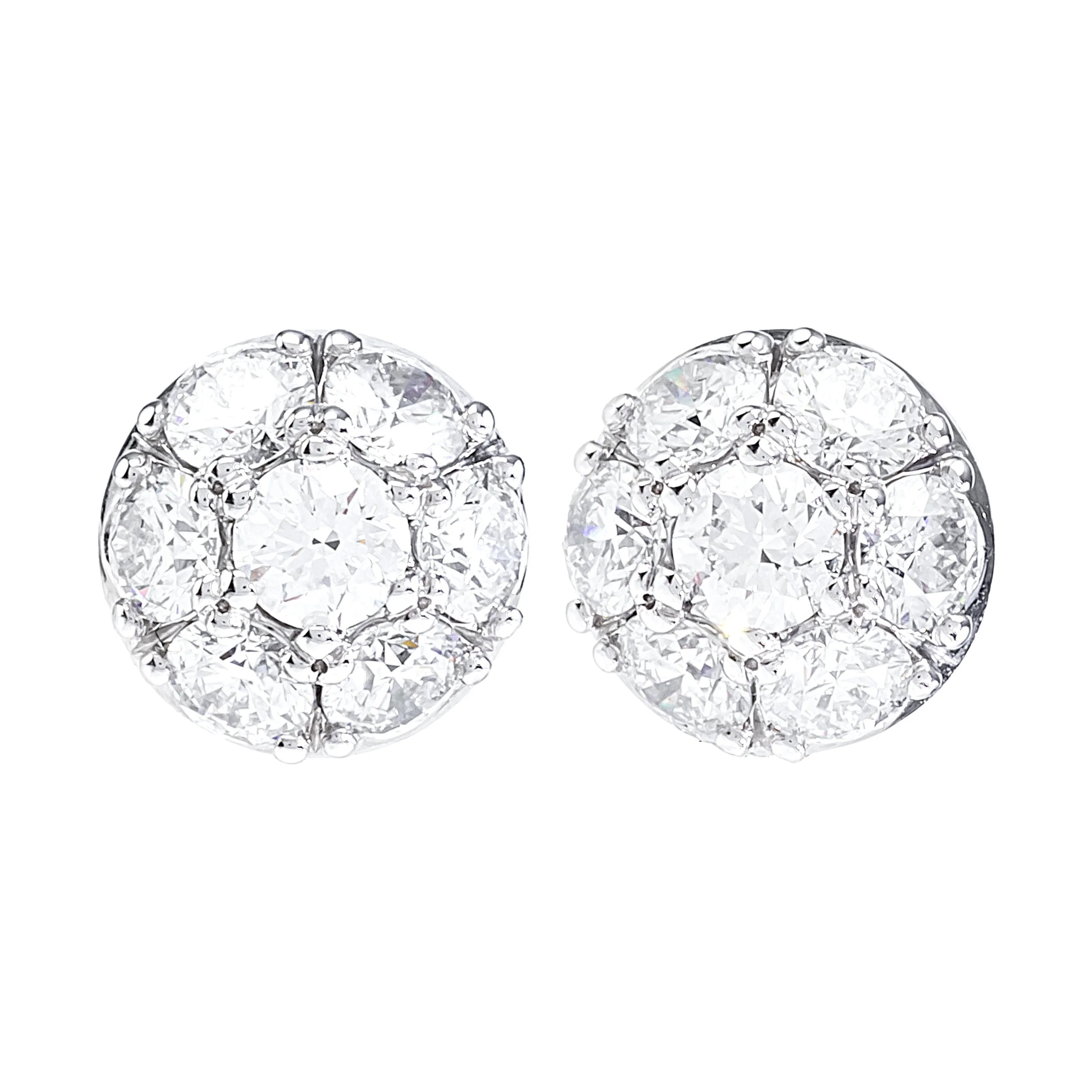 Diamond Pave Ball Earrings
