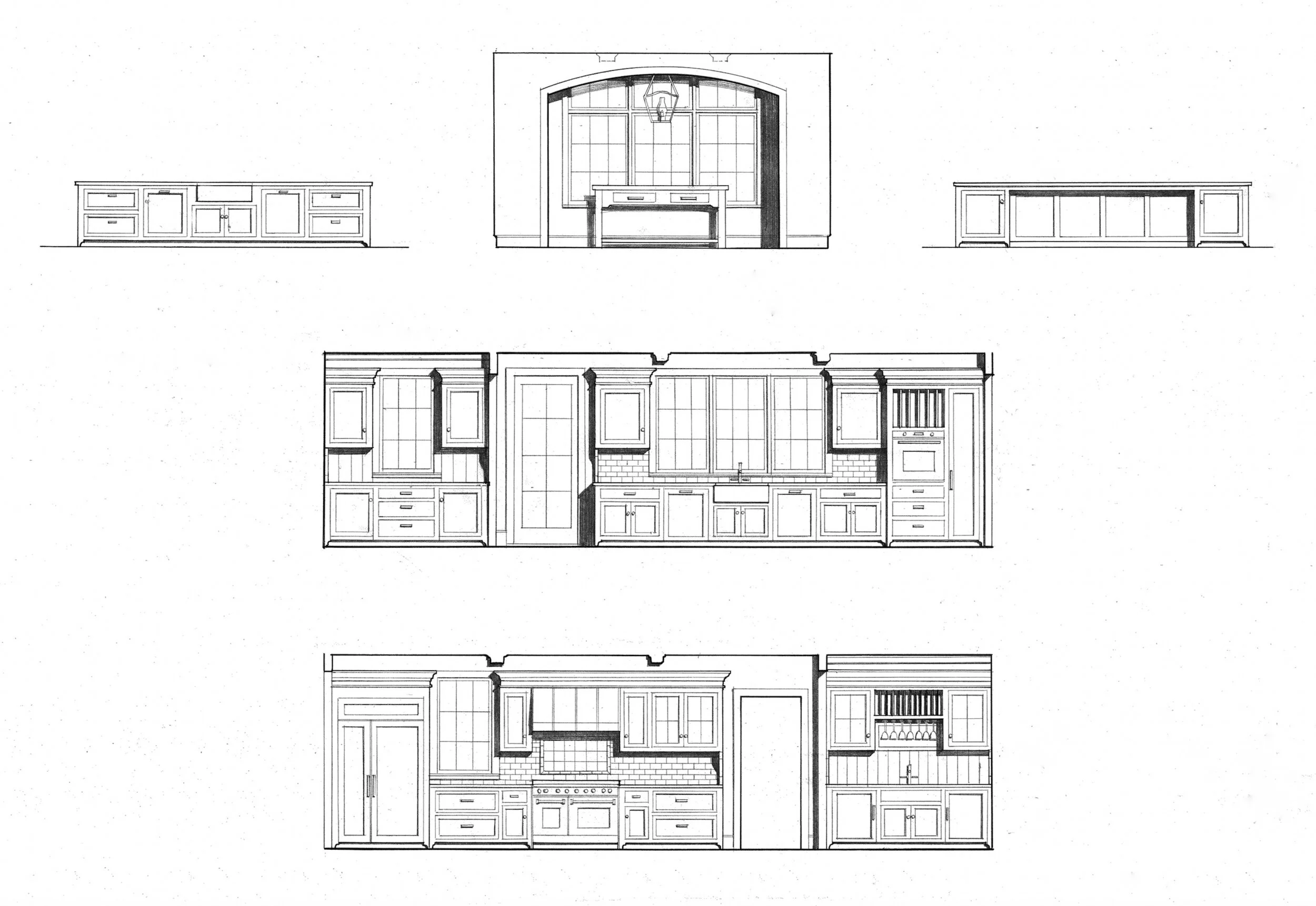 The new Kitchen & Butler's Pantry have a distinct European flavor.