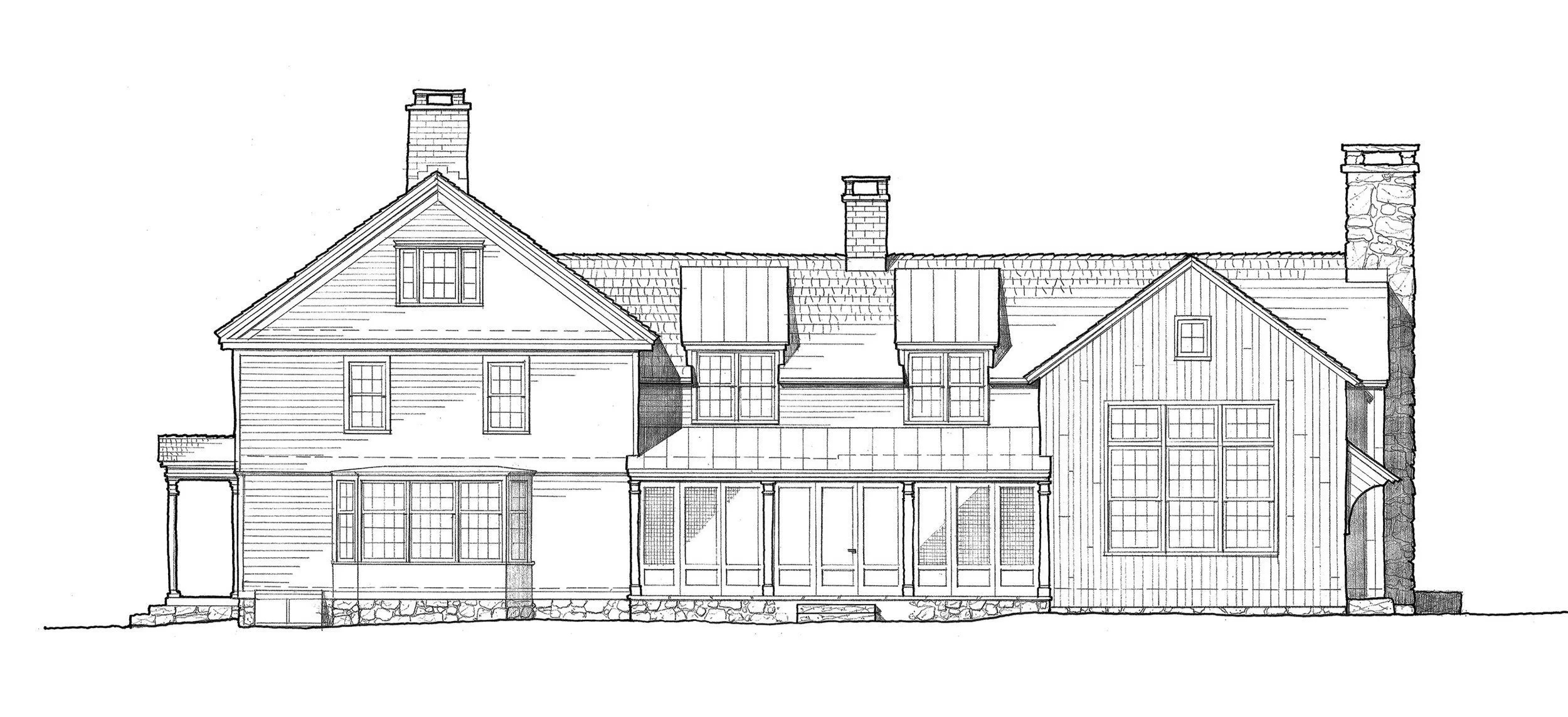  A 1795 Connecticut Farmhouse is renovated and expanded. 