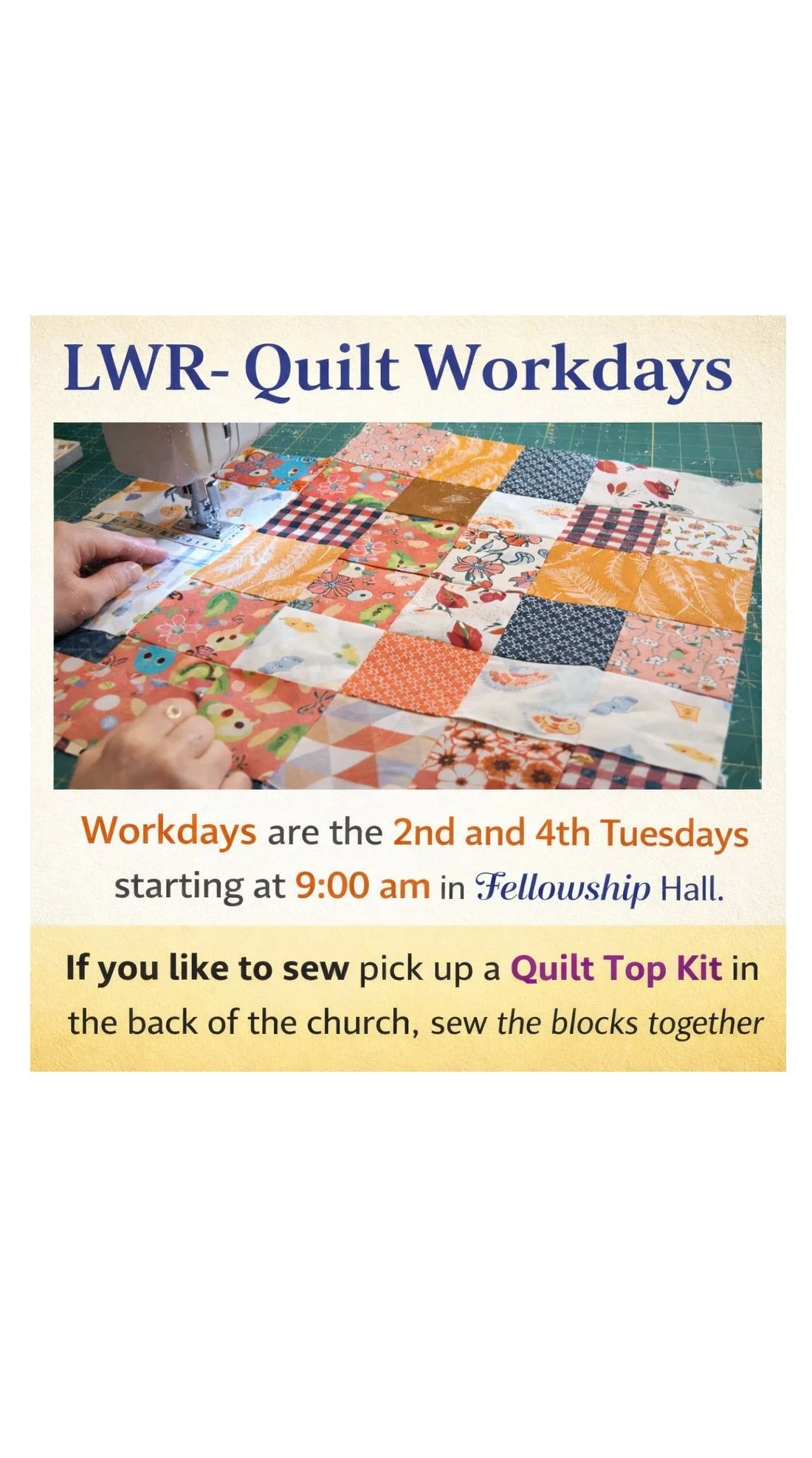 Quilt Workdays