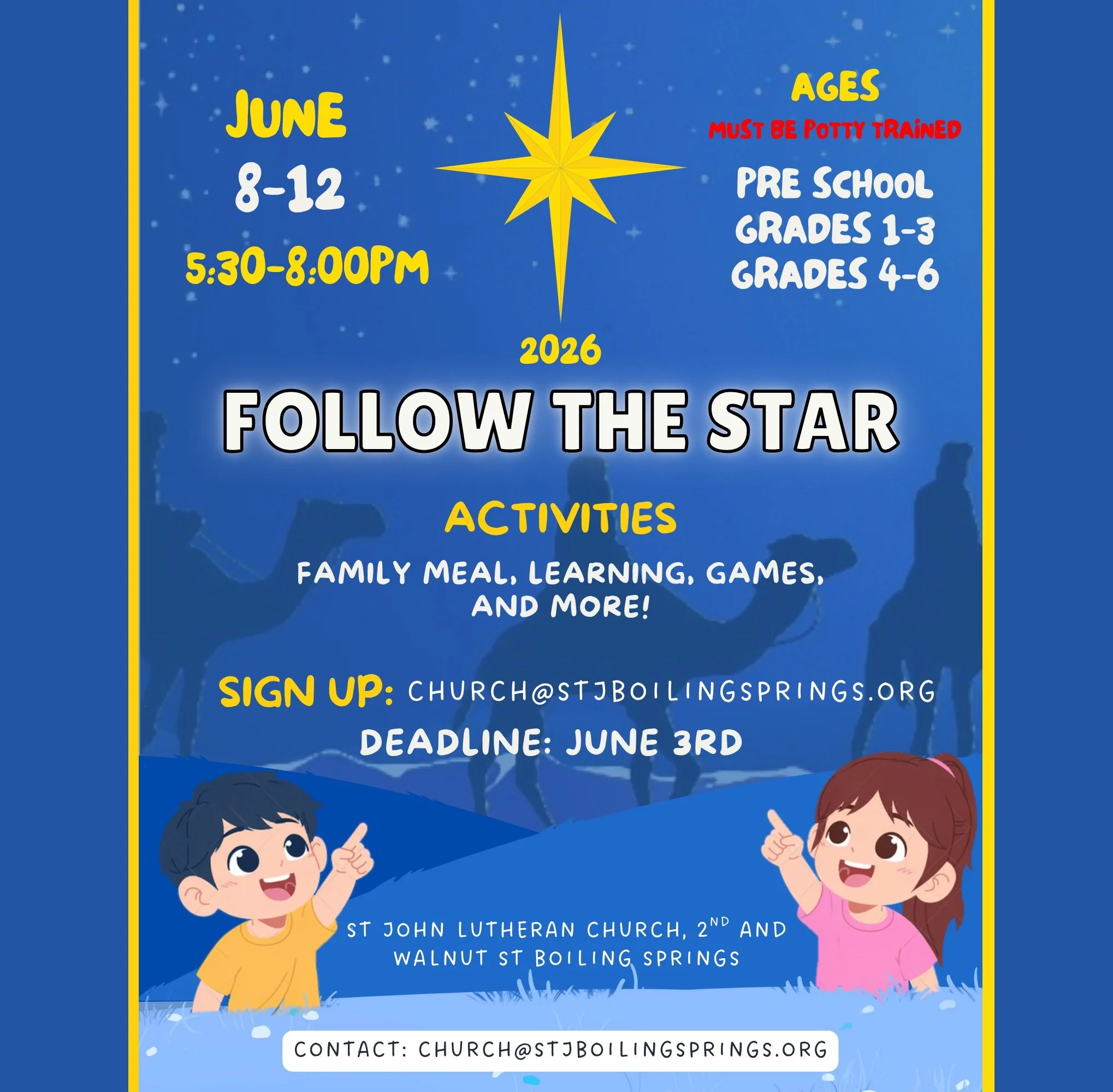 Vacation Bible School Begins June 8th