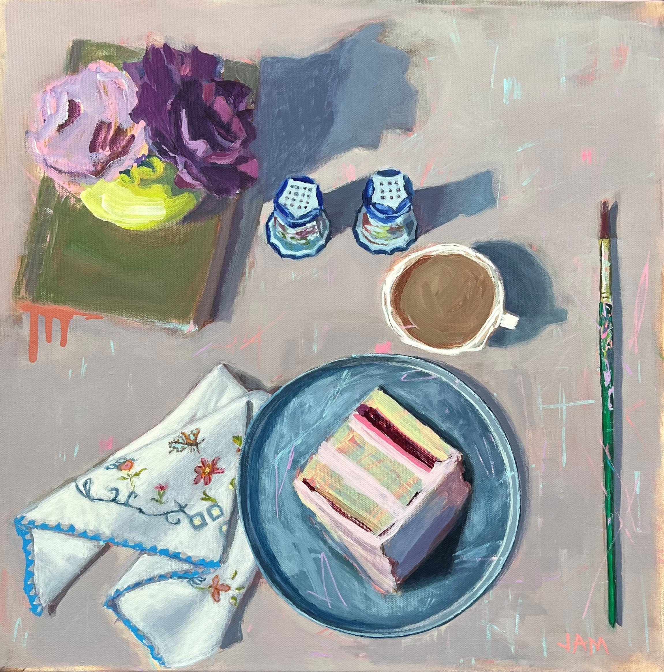 Award of Merit: Cake Break (Acrylic) by Jennifer Johnson