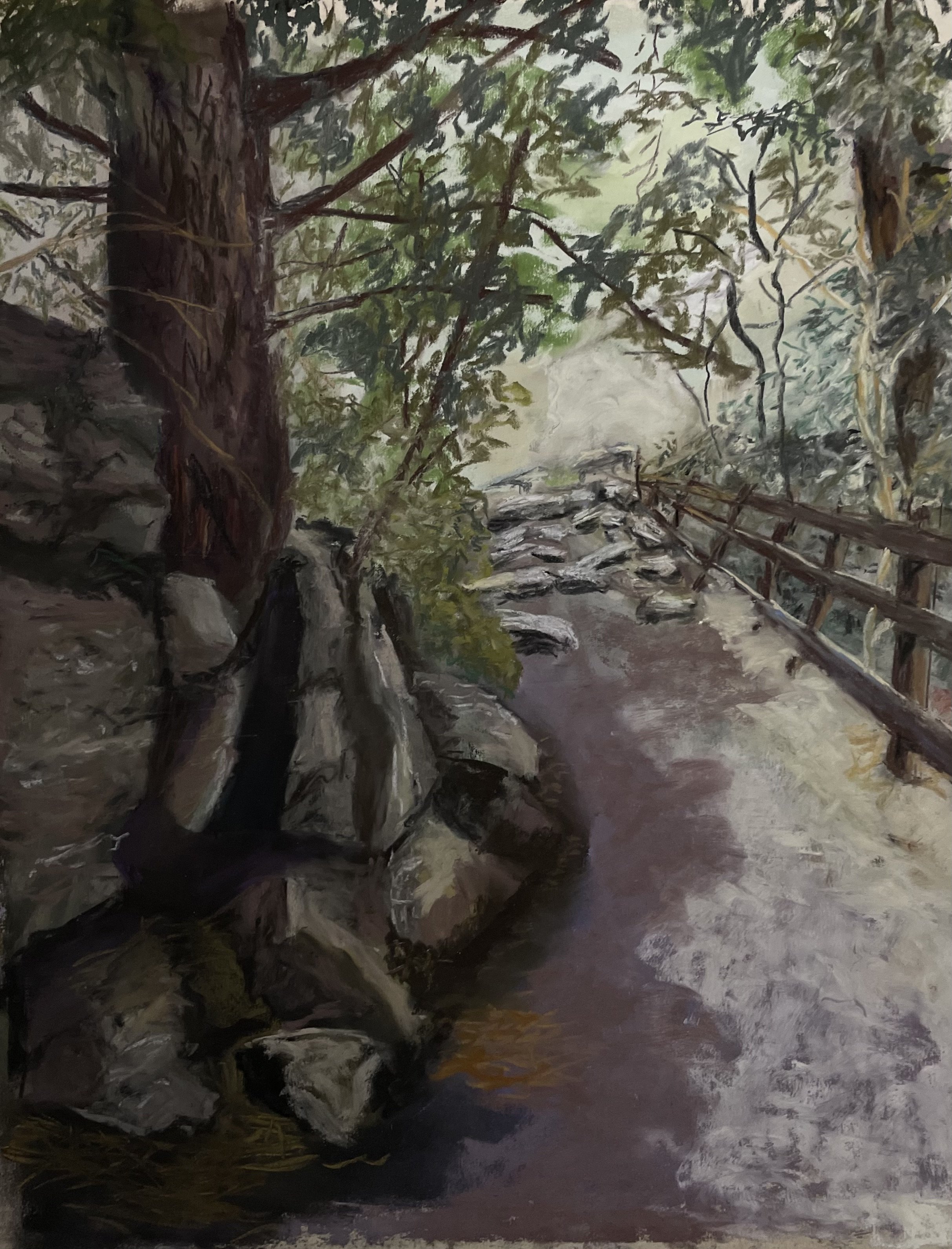 Honorable Mention: End of the Trail by Herman Weinberg, Pastel