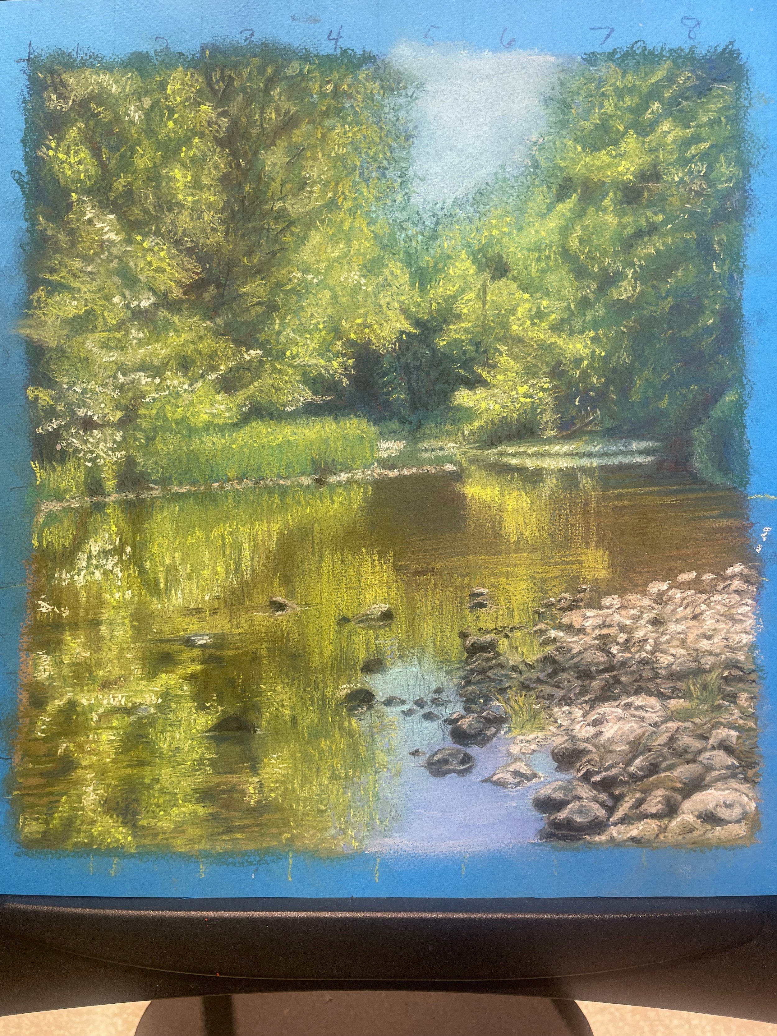 First Place: Summer Serenity by Vicky Page, Pastel