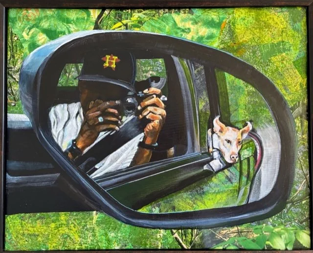 Winnie in the Rear View Mirror