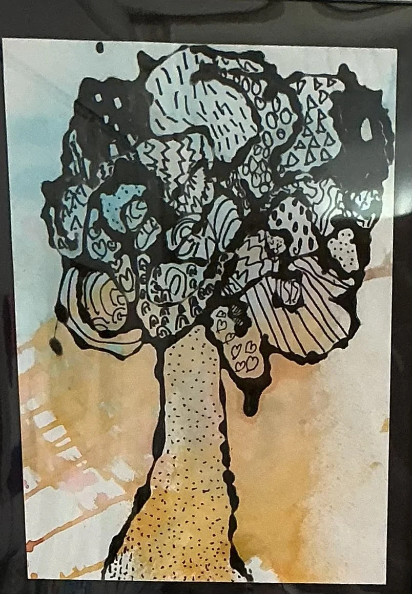 Honorable Mention - Drippy Tie-Dye Tree