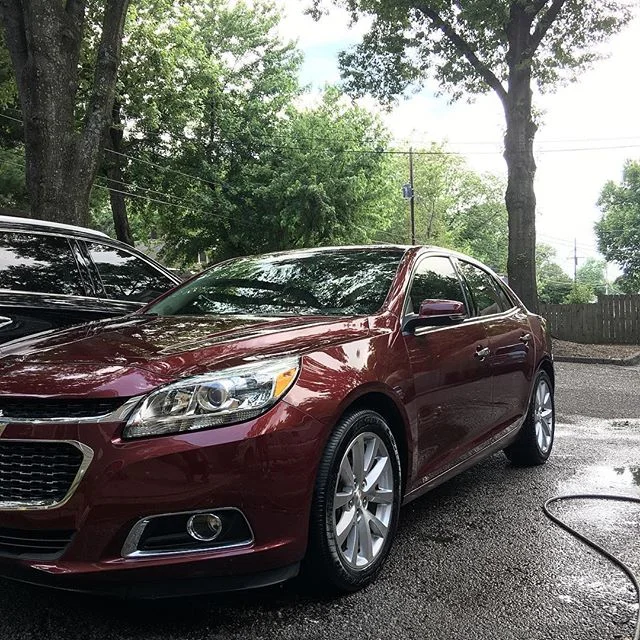 We had a client drive 130 miles to get a little paint correction done on his car. Thanks for driving all the way to Memphis to see us, Eric! #fineline #detail #paintcorrection #detailersofinstagram #outoftownclients #mirrorpaint #buffandpolish #chevy #malibu #memphisdetailing #memphisdetailers