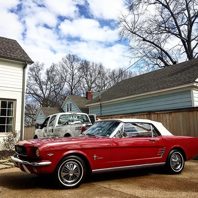 1966 Ford Mustang Convertible after a fresh coat of wax!