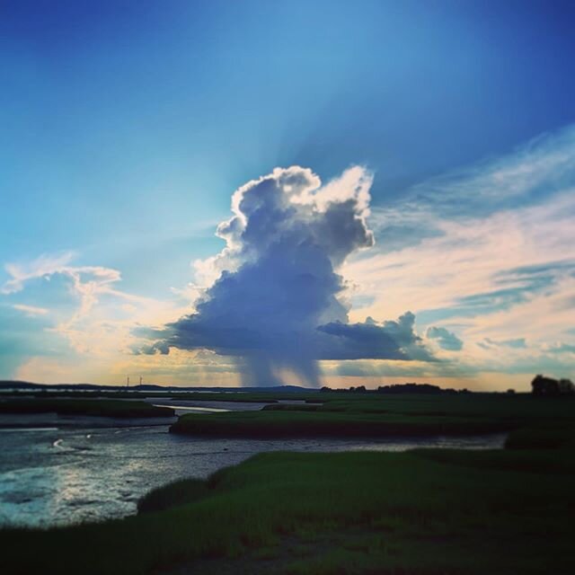 P nice rain cloud on Plum Island