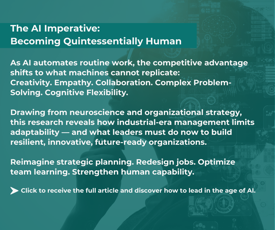 The AI Imperative: Becoming Quintessentially Human
