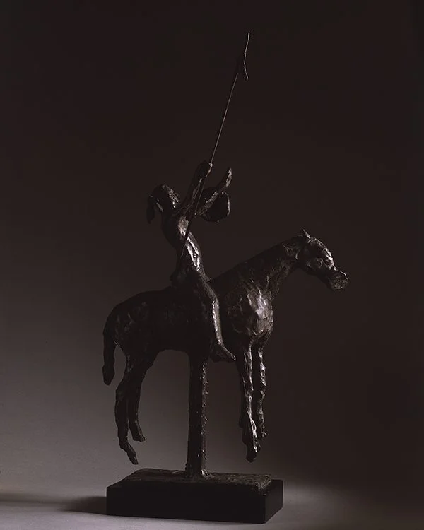 &quot;To The Gods&quot;, 1961, bronze.  Even when Harry was making work dealing with the West in the realist tradition, the principles of abstraction and expressionism were never far away.  This sculpture feels almost like an homage to #giacometti, a