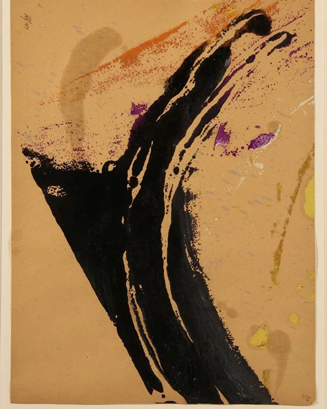 &quot;Monotype 21&quot;, oil on paper.  1949.  One of 59 monotypes Harry made in Mexico while recovering from a massive epileptic episode.  For a fuller explanation of the context and importance of Harry's​ monotypes please visit this link...http://h