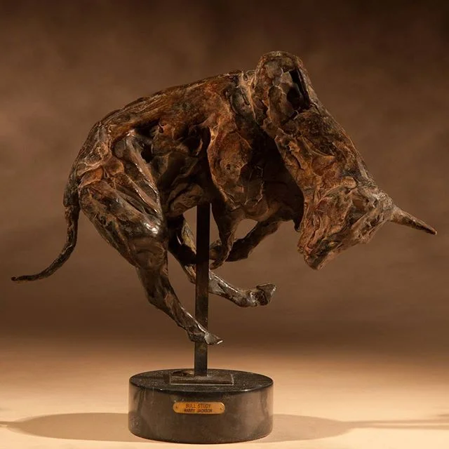 &quot;Bull Study&quot;, bronze  #harryjackson #nycartist #flaming_abstracts #curator #master #arthistory #bronze #sculptor #americanwest #artcollector #collector #realism #figurativeart #abstractexpressionism #oilpainting #americanart #midcenturymode