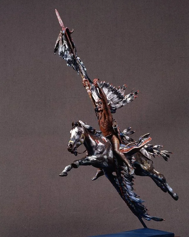 &quot;The Victor, Painted&quot;, bronze and fat egg tempera, 1991

#harryjackson #artist #nycartist #curator #master #arthistory #bronze #sculptor #sculpture #painter #americanwest #artcollector #collector #realism #figurativeart #abstractexpressioni